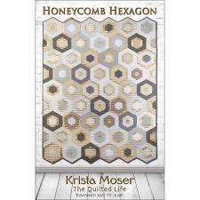 Honeycomb Hexagon Quilt Paper Pattern by Krista Moser