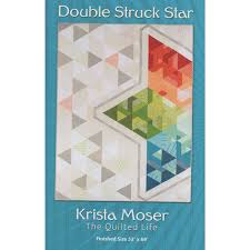 Double Struck Star Quilt Paper Pattern by Krista Moser