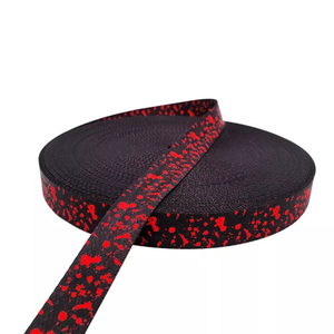 Blood Splatter Seat Belt Webbing black or white