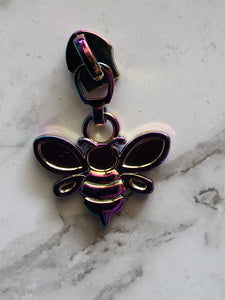 Bee Zipper Pull Number 5 , hand bag, Bag charms, Bagware By Jodi Ann