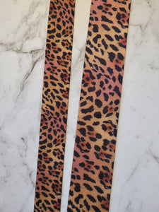 Leopard Print Seat Belt Webbing, bag straps, dog collars,