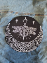 Load image into Gallery viewer, Mehndi Magic Dragonfly Crescent Moon