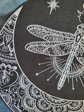 Load image into Gallery viewer, Mehndi Magic Dragonfly Crescent Moon