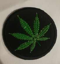 Load image into Gallery viewer, Marijuana Leaf iron-on patch / badge