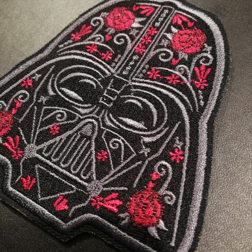 Rose Darth Varder Iron On Patch/ Badge / Sew on Patch