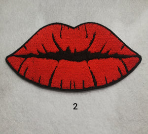 Kissing Lips Iron On patch