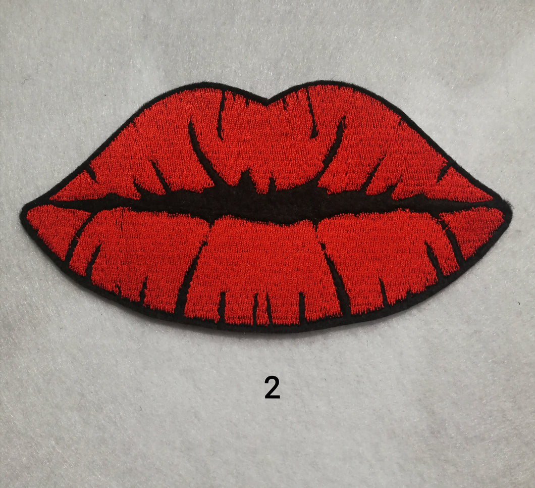 Kissing Lips Iron On patch