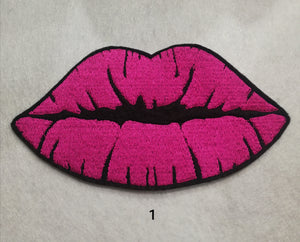 Kissing Lips Iron On patch