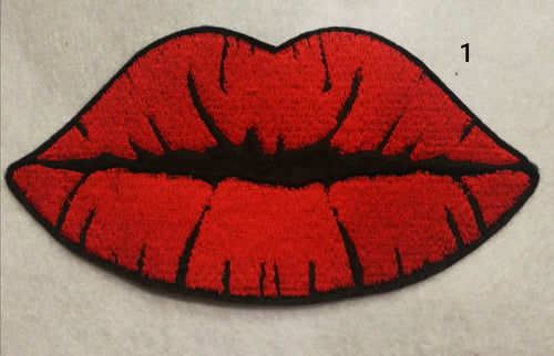 Kissing Lips Iron On patch