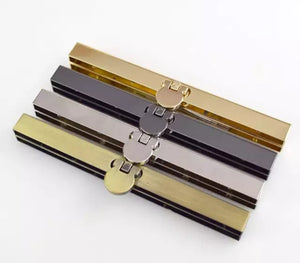 Wallet Bar Closure with flip lock/ Purse Clasp