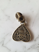 Load image into Gallery viewer, Planchette Zipper Pulls #5, Bag hardware, Gothic Hardware