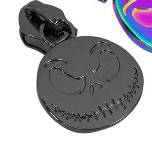 Jack Skellington Zipper Pulls Gunmetal Grey