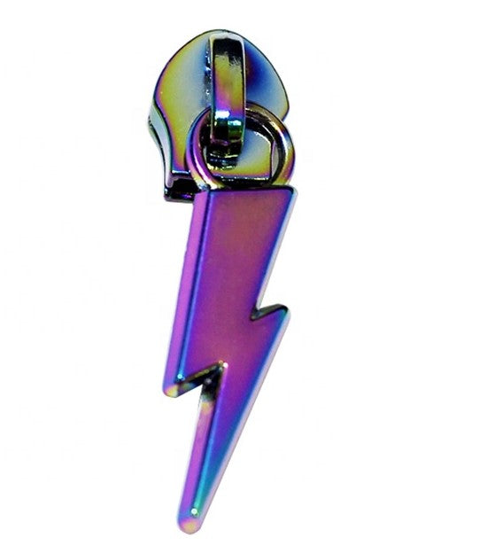 Vintage Metal Zipper Talon Slider Lightning Pull Tab Brass NOS Lot of 5 
