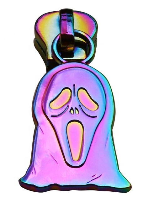 Scream Face Rainbow Zipper Pulls